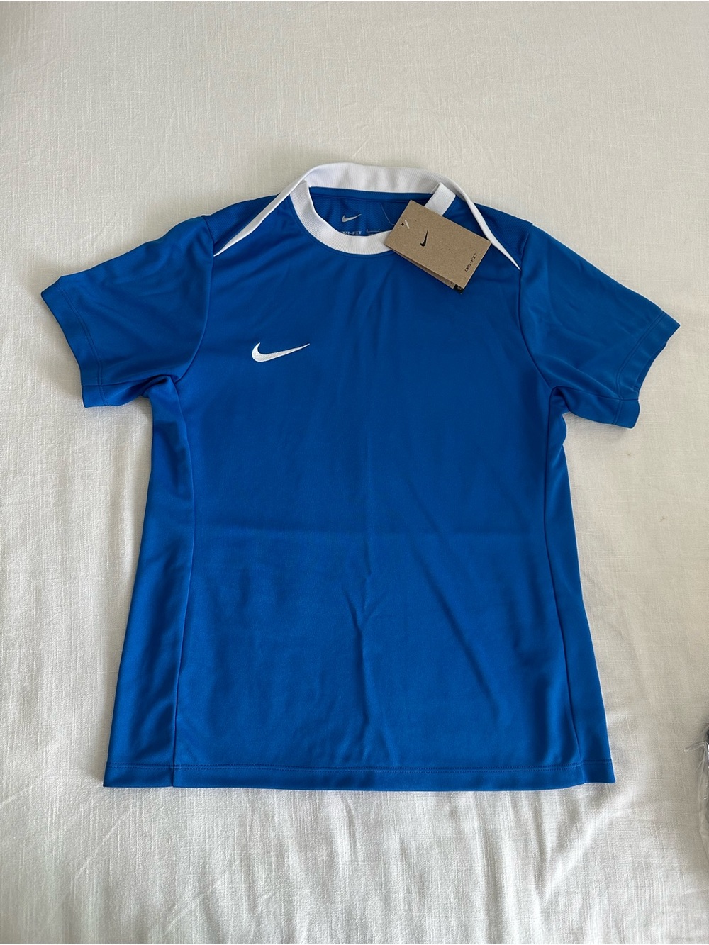 NIKE TRAINING T-SHIRT DRI-FIT ACADEMY PRO 24 - ROYAL BLUE/WHITE WOMEN